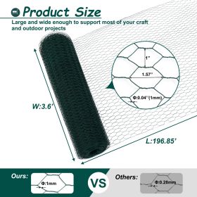 Farm Fence Heavy Zinc Coating Cattle Fence,Field Wire Fencing Deer Fence,Goat Fence,Hog Wire Fencing For Yard Livestock & Animals Protection (Option: Green 60m)