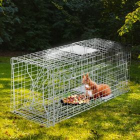 32 Inch Silver Folding Iron Pet Fence (Option: Silver)